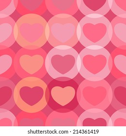 seamless background with hearts for your design 