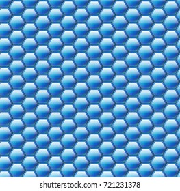 Seamless background of hexagonal honeycombs. Vector pattern many color