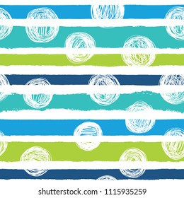 Seamless background with horizontal stripes in blue colors.