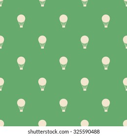 Seamless Background with hot air balloons retro, vintage.