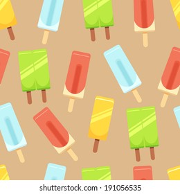 Seamless Background with ice cream