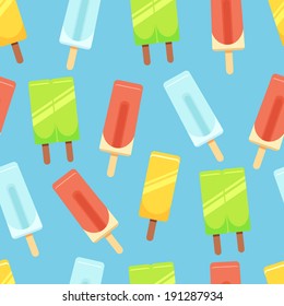 Seamless Background with ice cream