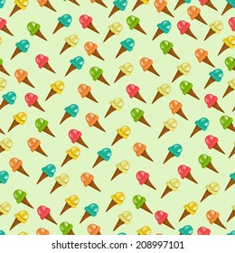 Seamless background - ice cream