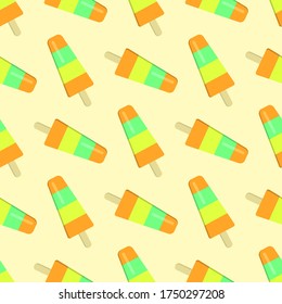 Nahtloser Hintergrund von Eis. Vektorgrafik.