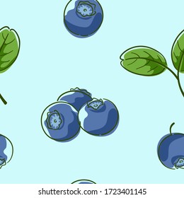 Ilustración de fondo perfecta de la fruta de arándano