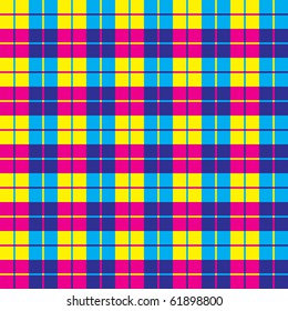 Seamless background illustration of plaid pattern