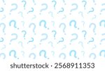 Seamless background illustration with question marks.