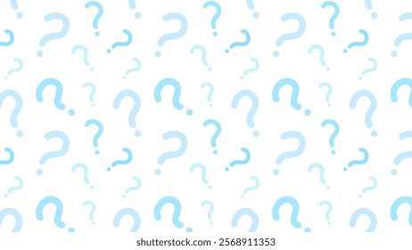 Seamless background illustration with question marks.