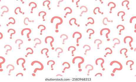 Seamless background illustration with question marks.