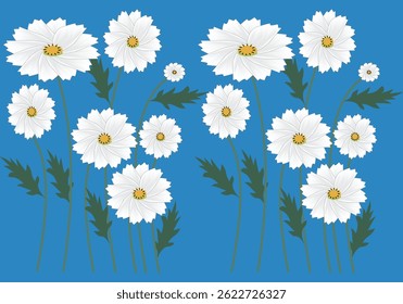 Seamless background Illustration wild floral arrangements with small flower. Botanical illustration minimal style. Design for Fashion, Fabric, Textile, Wallpaper, Wrapping.