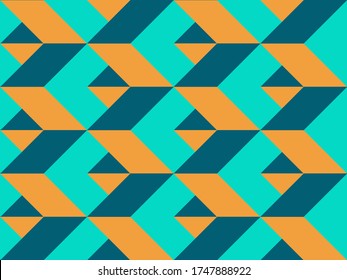Seamless background image with bright and colored elements. Summer theme pattern with  cells and  geometric pattern. Beautiful background.