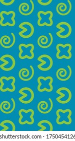 Seamless background image with bright and colored elements. Summer theme pattern with  elements and  symbols. Beautiful background.