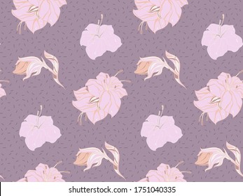 Seamless background image with bright and colored elements. Summer theme pattern with  herbs and  glade. Beautiful background.