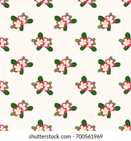 Seamless background image colorful botanic flower leaf plant desert rose impala lily