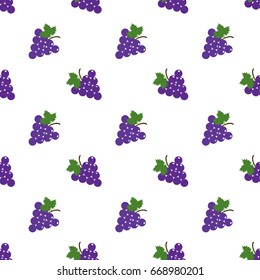 Seamless background image colorful tropical fruit purple grape