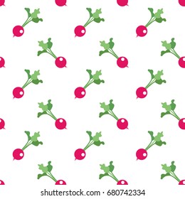 Seamless background image colorful vegetable food ingredient radish