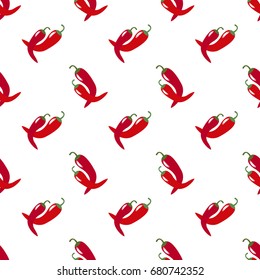 Seamless background image colorful vegetable food ingredient red chili