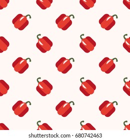 Seamless background image colorful vegetable food ingredient red pepper