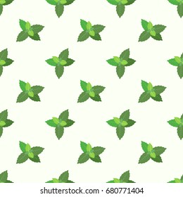 Seamless background image colorful vegetable food ingredient mint