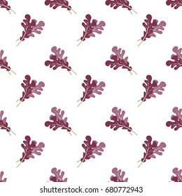 Seamless background image colorful vegetable food ingredient oakleaf