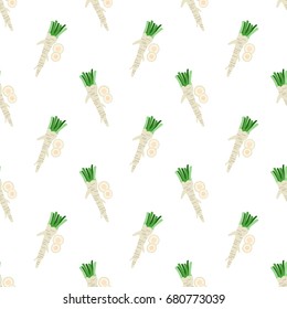Seamless background image colorful vegetable food ingredient horseradish
