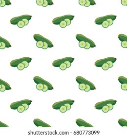 Seamless background image colorful vegetable food ingredient zucchini