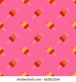 Seamless background image colorful watercolor texture popsicle pattern