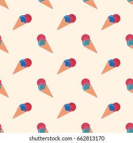 Seamless background image colorful watercolor texture popsicle pattern