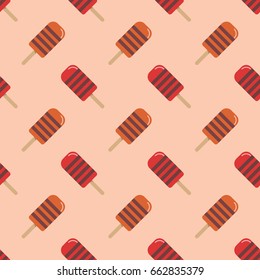 Seamless background image colorful watercolor texture popsicle pattern