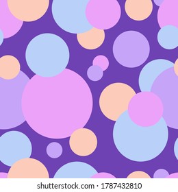 Seamless background image. The drawing shows a pattern of multicolored circles.