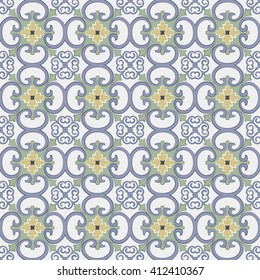 Seamless background image of light elegant curve spiral flower cross