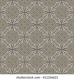Seamless background image of round aboriginal cross geometry