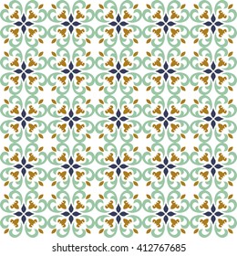 Seamless background image of spiral curve cross kaleidoscope