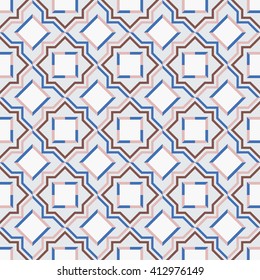 Seamless background image of star square geometry cross line