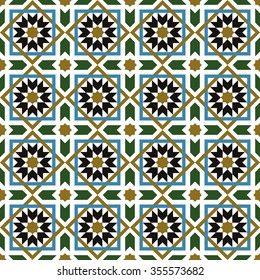 Seamless background image of vintage cross square Islam star geometry pattern.
Background image of vintage cross square Islam star geometry pattern.
