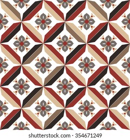Seamless background image of vintage diamond geometry flower pattern. Background image of vintage diamond geometry flower pattern. 