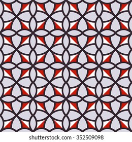 Seamless background image of vintage red white round circle geometry pattern.
Background image of vintage red white round circle geometry pattern.
