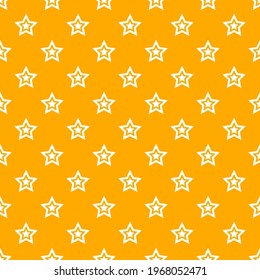 Seamless background image yellow star pattern