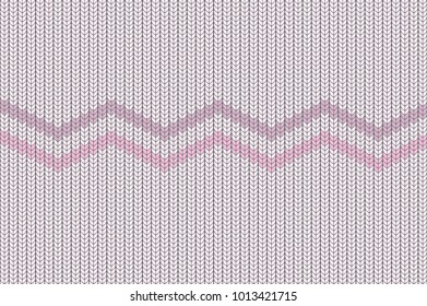 Seamless background with imitation of a knitted sweater. Knitting the facial smoothness. Simple geometric pattern in winter theme. Blue threads.Vector illustration. Wave drawing.