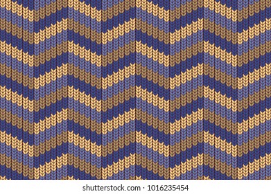 Seamless background with imitation of a knitted sweater. Knitting the facial smoothness. Simple geometric pattern in a modern theme. Vector illustration. Alternation of colors.