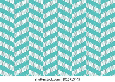 Seamless background with imitation of a knitted sweater. Knitting the facial smoothness. Simple geometric pattern in modern theme. Vector illustration. Wave drawing.