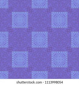 Seamless background.  Indian color pattern for paper or cover. Abstract geometrical ethnic ornament with northern motifs. Vector texture.
