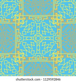Seamless background.  Indian color pattern for paper or cover. Abstract geometrical ethnic ornament with northern motifs. Vector texture.