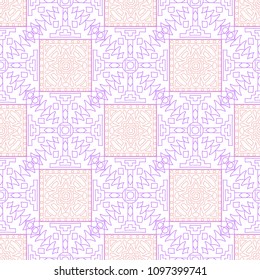 Seamless background.  Indian colorful vector background for wallpaper or cloth design. Abstract geometrical ethnic ornament with northern motifs. Vector texture.
