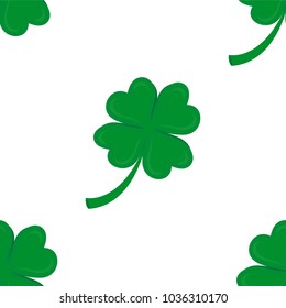 Seamless background, Irish clover