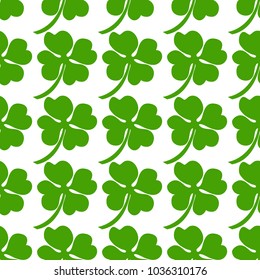 Seamless background, Irish clover