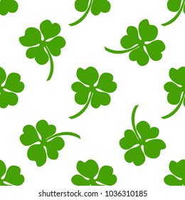 Seamless background, Irish clover