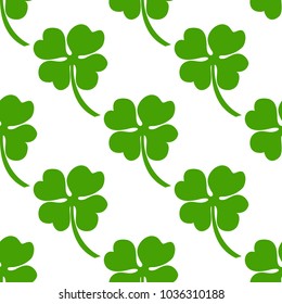 Seamless background, Irish clover