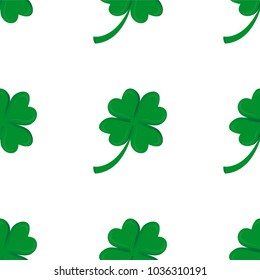Seamless background, Irish clover