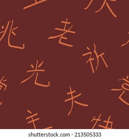 seamless background with japanese characters for your design